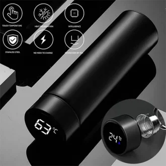 led touch display water bottle digital temprature display water bottle hot cold imported best quality smart stainless steel thermos water bottle 15268 903 | SigmaClub